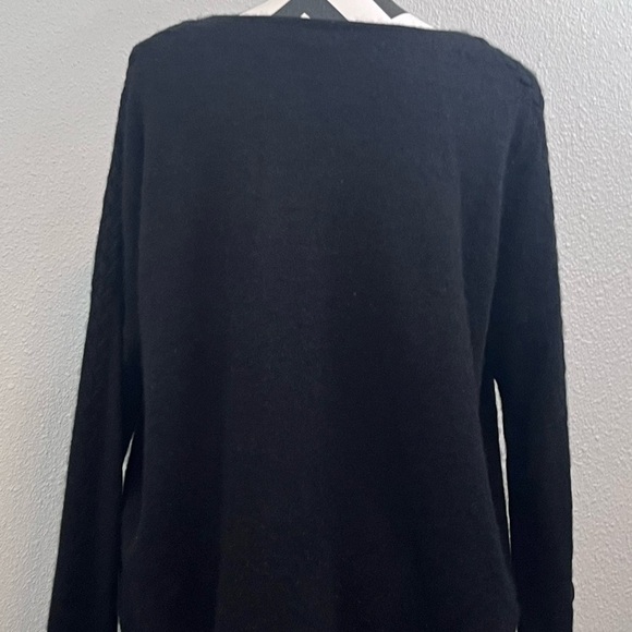 Neiman Marcus 100% Cashmere Asymmetric Oversized Sz S Braided Sleeve Sweater - Picture 7 of 13